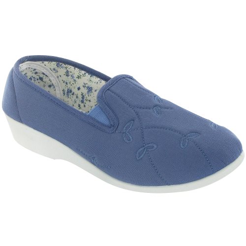 Bild av Mirak Bessie Twin Gusset Canvas Slip-on / Damskor