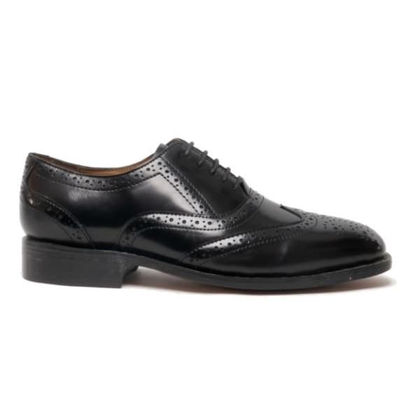 Amblers Ben läderskor med sulor / Herrskor Black 7 UK
