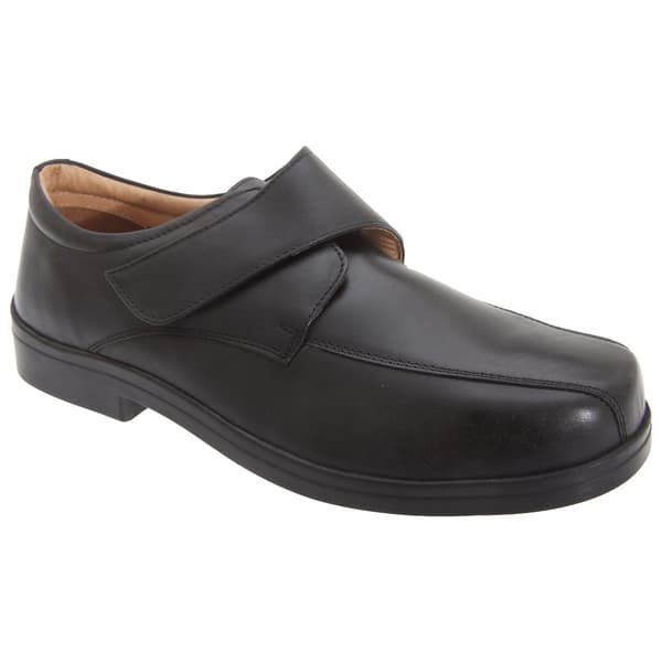Roamers Mens XXX Extra Wide Touch Fastening Tramline Casual skor Black 8 UK