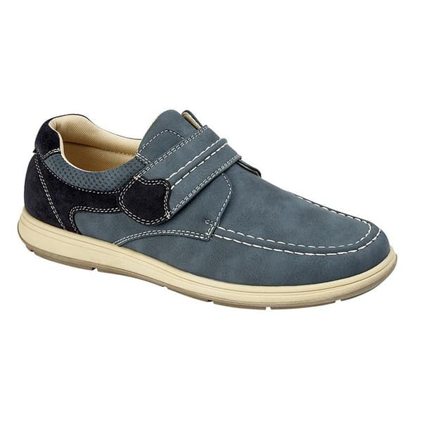 Scimitar Mens Touch Fastening Casual Shoe Navy 9 UK