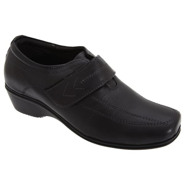 Mod Comfys Womens/Ladies Touch Fastening Softie Leather Casual Shoes