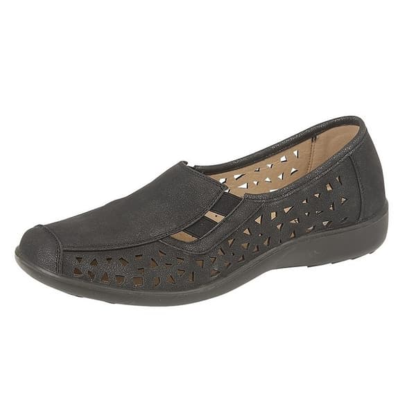 Boulevard Womens/Ladies Nubuck Side Gusset Summer Casual Shoes