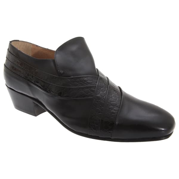 Montecatini Mens Folded Vamp Tab Full Leather Reptile Shoes