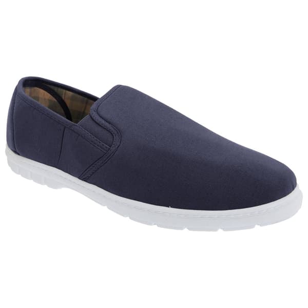 Scimitar Mens Twin Gusset Slip On Casual Textile Shoes