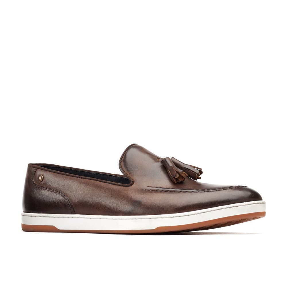 Base London Pogo-läder Loafers för män