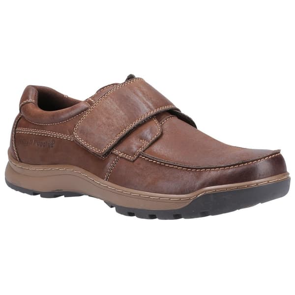 Hush Puppies Mens Casper Leather Shoes Brown 10 UK