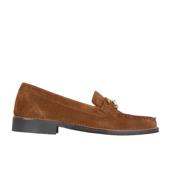 Moretta Dame/Damer Rosa Suede Loafers