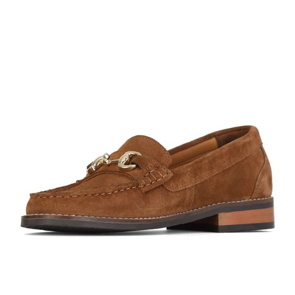 Moretta Dame/Damer Rosa Suede Loafers