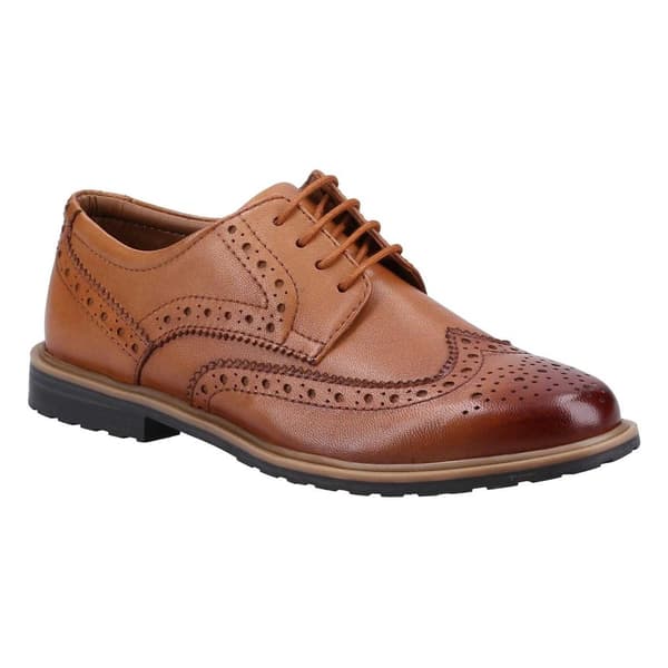 Hush Puppies Girls Verity Leather Brogues Tan 9 UK