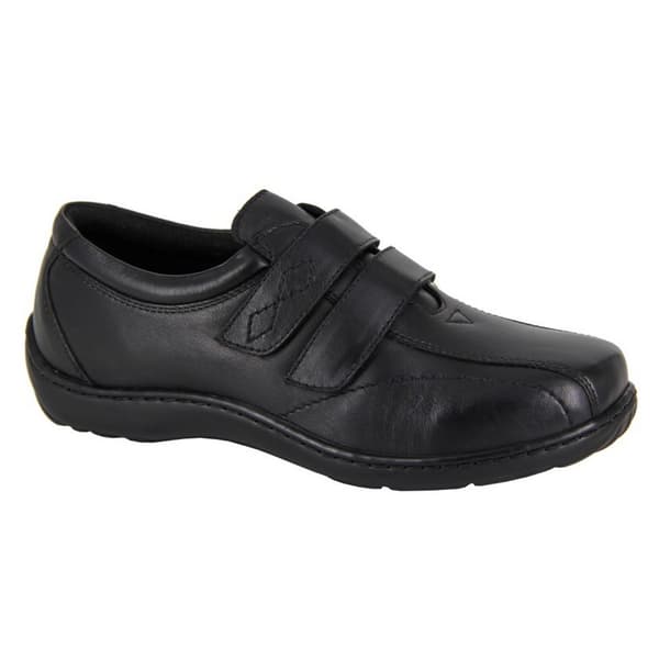 Mod Comfys Womens/Ladies Softie Leather Extra Wide Casual Shoes