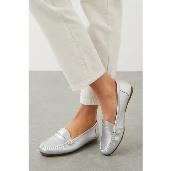 Good For The Sole Womens/Ladies Nessa Leather Loafers