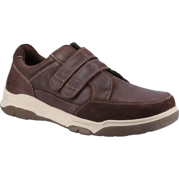 Hush Puppies Mens Fabian Leather Double Strap Shoes