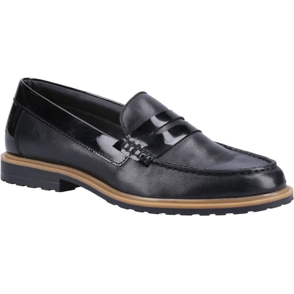 Hush Puppies Dame/Damer Verity læder fritidssko Black 3 UK