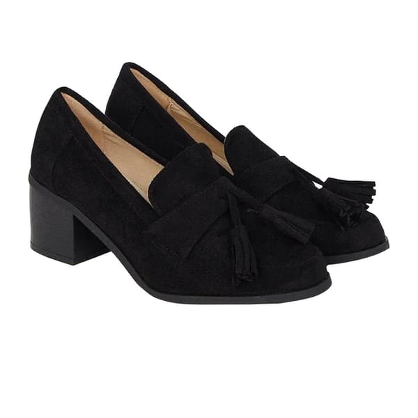 Dorothy Perkins Womens/Ladies Lena Block Heel Loafers Natural Black 6 UK