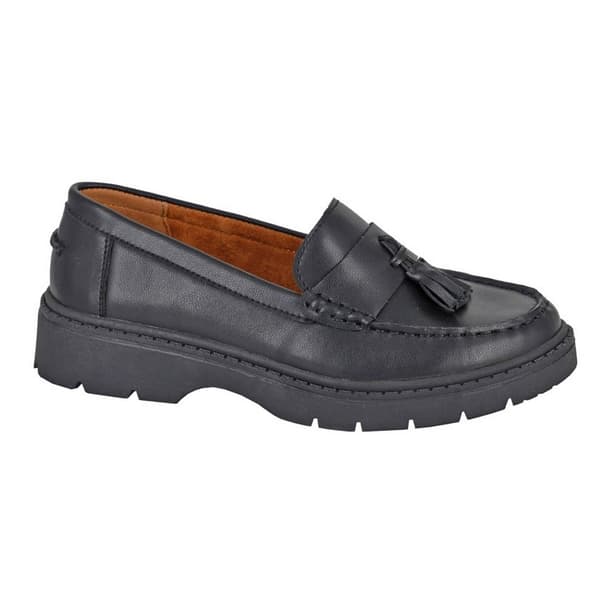 Cipriata Womens/Ladies Omara Tassel Leather Loafers Black 4 UK