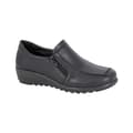 Miniatyrbilde 1 av 3: Boulevard Womens/Ladies Twin Zip Loafers