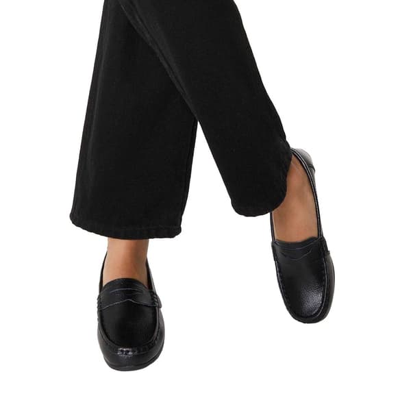 Good For The Sole Womens/Ladies Niamh Leather Wide Loafers