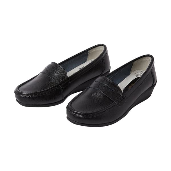 Good For The Sole Womens/Ladies Niamh Leather Wide Loafers