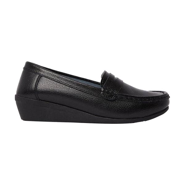 Good For The Sole Womens/Ladies Niamh Leather Wide Loafers