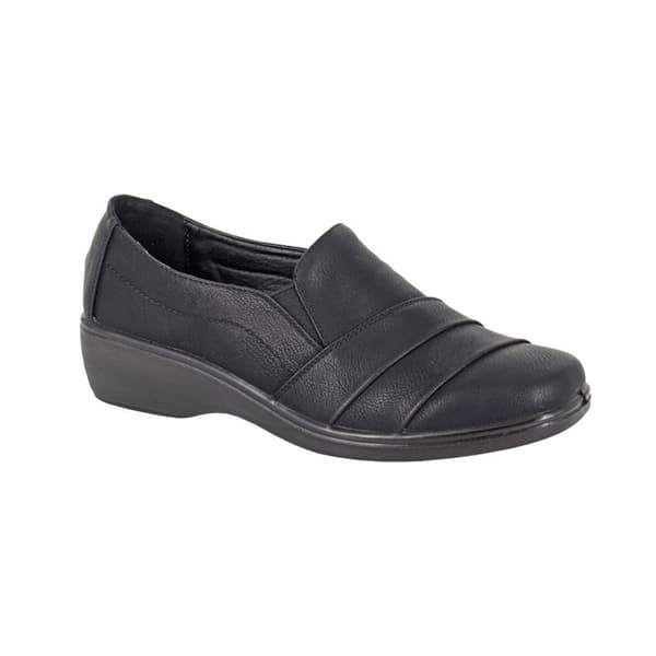 Boulevard Womens/Ladies Ruched Twin Gusset Loafers