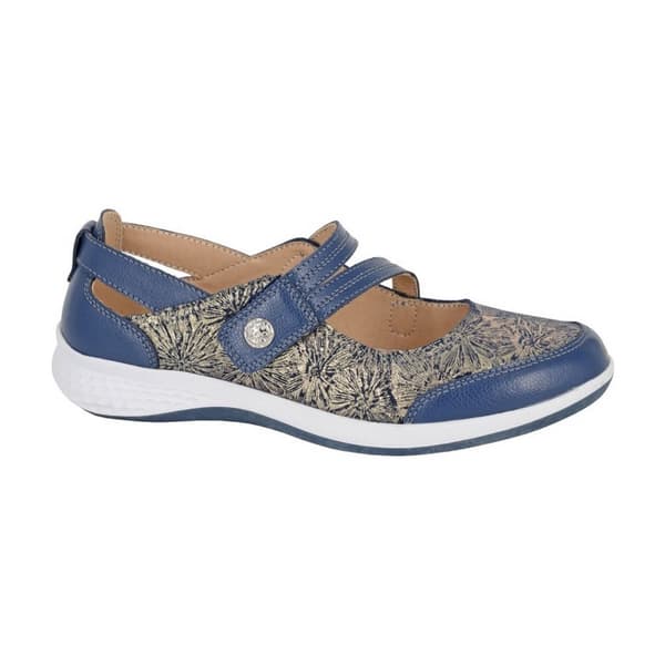 Boulevard Womens/Ladies Sparkle Action Leather Touch Fastening Bar Shoes