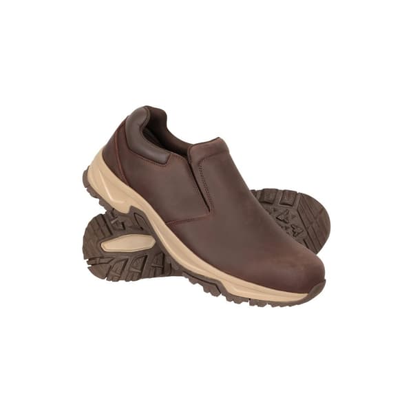 Mountain Warehouse Mens Rydal Leather Ortholite Shoes Dark Brown 13 UK