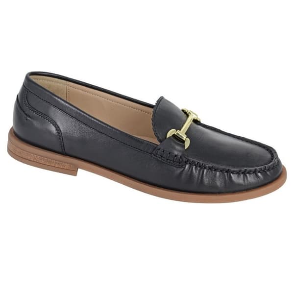 Cipriata Womens/Ladies Nicolosa Leather Saddle Loafers Black 4 UK