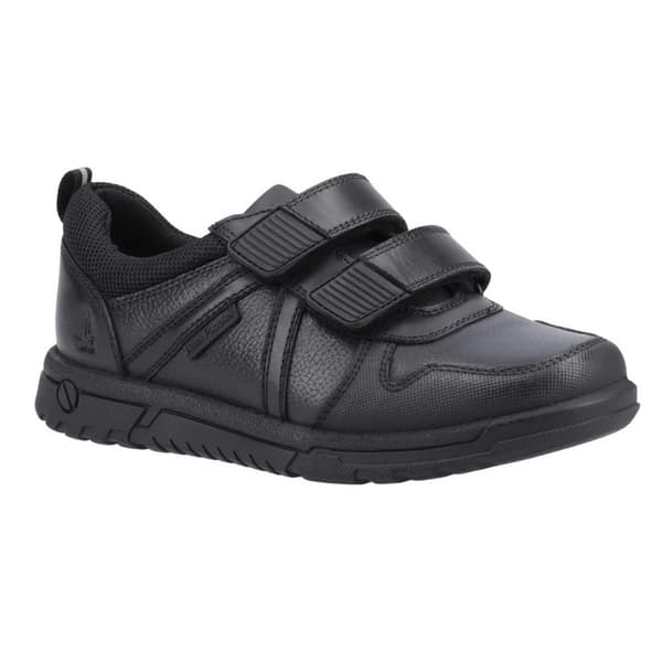 Hush Puppies Boys Spencer Leather School Shoes Black 3 UK