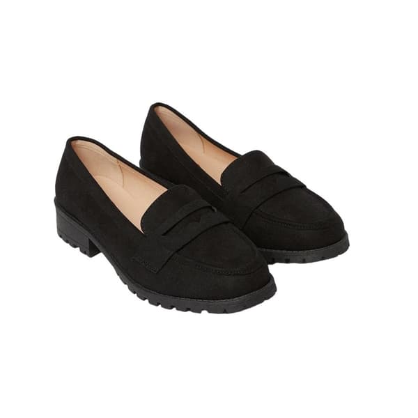 Dorothy Perkins Womens/Ladies Leoni Wide Penny Loafers Natural Black 5 UK