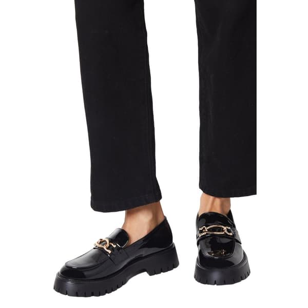 Faith Womens/Ladies Nash Snaffle Detail Chunky Flat Loafers