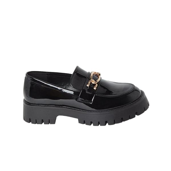Faith Dam/Ladies Nash Snaffle Detail Chunky Flat Loafers