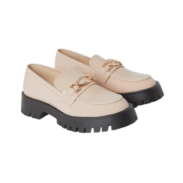 Faith Womens/Ladies Nash Snaffle Detail Chunky Flat Loafers
