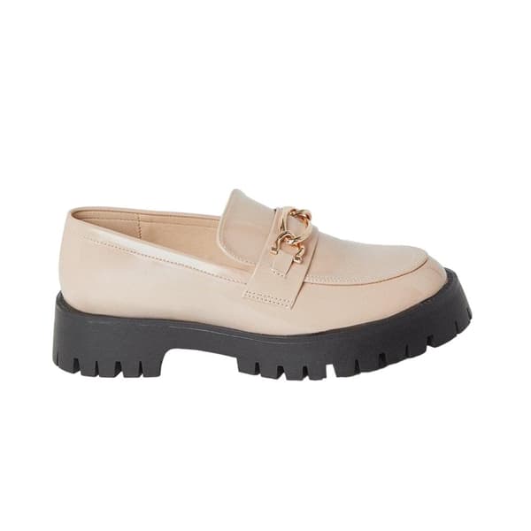 Faith Womens/Ladies Nash Snaffle Detail Chunky Flat Loafers