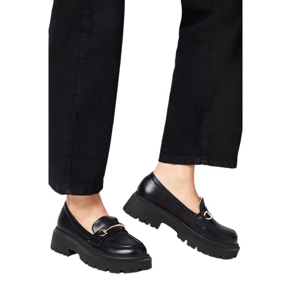 Faith Womens/Ladies Nola Snaffle Detail Chunky Heel Loafers