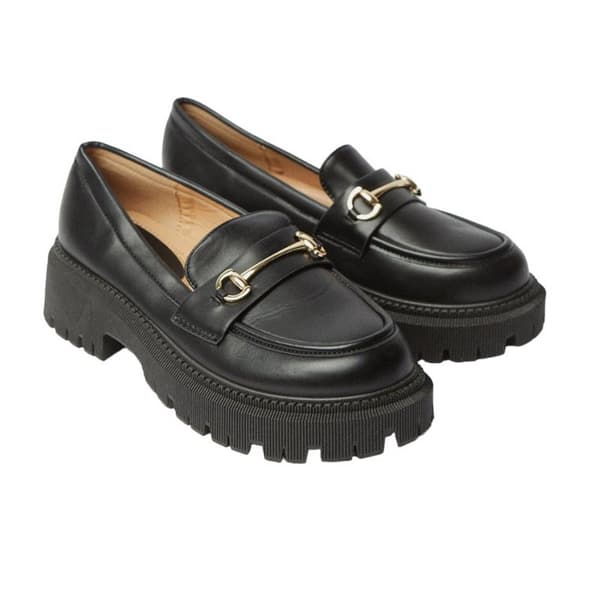 Faith Womens/Ladies Nola Snaffle Detail Chunky Heel Loafers