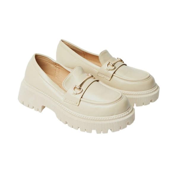 Faith Womens/Ladies Nola Snaffle Detail Chunky Heel Loafers