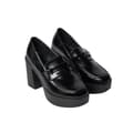 Miniatyrbild 1 av 3: Faith Dam/Ladies Cash Chunky Penny Loafers med hög klack