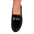 Miniatyrbilde 3 av 5: Where's That From Womens/Ladies Cielo Metal Bar Faux Leather Round Toe Loafers