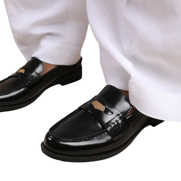 Where's That From Womens/Ladies Denver Gold Detail PU Slip-on Loafers