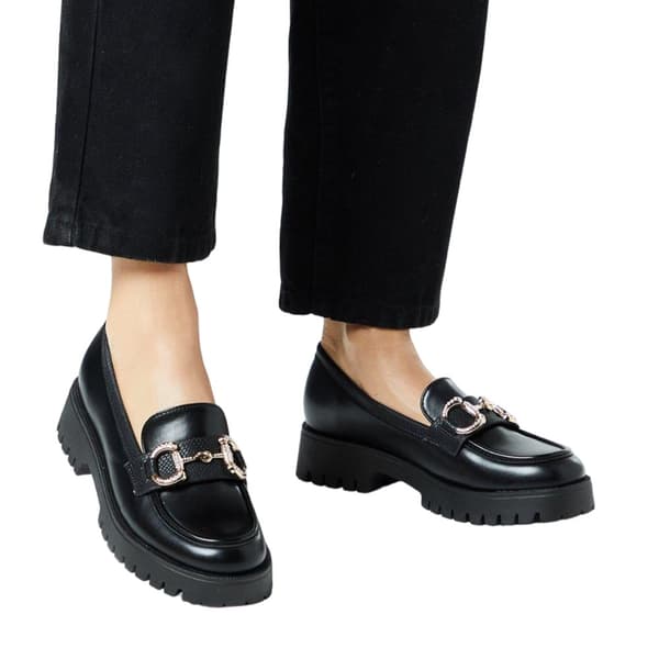 Faith Nix Diamante Snaffle Loafers för dam och dam
