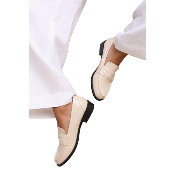 Where's That From Dam/Ladies Houston Slip-on breda loafers i patentläder