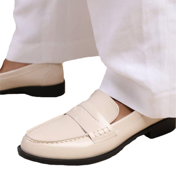 Where's That From Womens/Ladies Houston Patent Leather Slip-on Wide Loafers