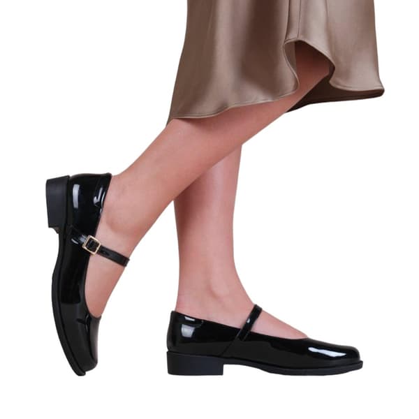 Where's That From Womens/Ladies Kingston Buckle Detail Low Heel Loafers