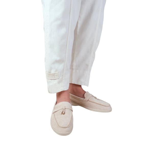 Where's That From Womens/Ladies Pegasus Charm Faux Suede Slip-on Wide Loafers