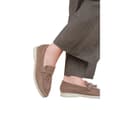 Miniatyrbilde 2 av 2: Where's That From Womens/Ladies Pegasus Charm Faux Suede Slip-on Wide Loafers