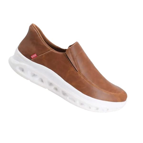 Duke Mens D555 Carlisle 1 Slip-on Wide Shoes Dark Tan 14 UK Wide