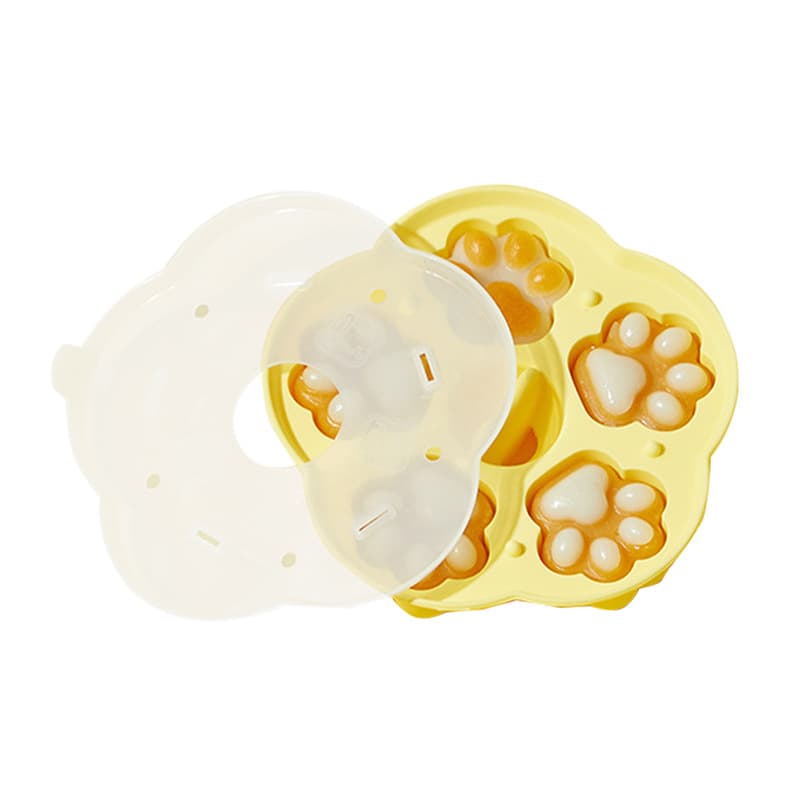 Dog Paw Jelly Puddingform med lock Gul