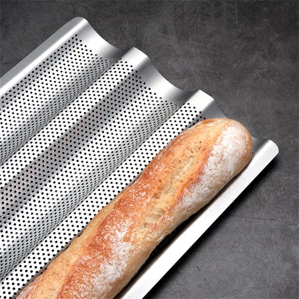 INF Bageplade til baguette, i rustfrit stål