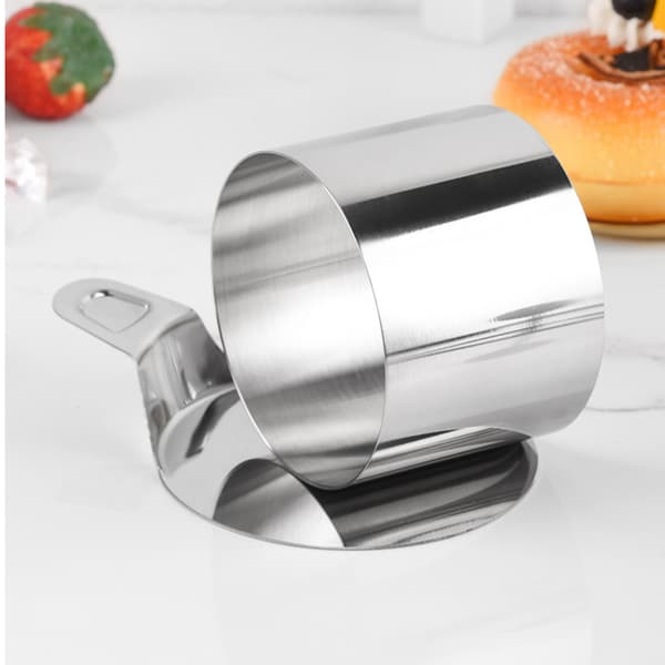 INF Rustfritt stål mousse-ringer sett med 3 (PP-pose) Round shape