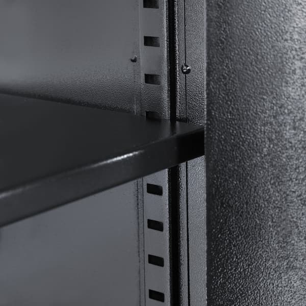 Stort elektronisk pengeskab 50x35x34 + 4 batterier - sort